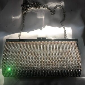 Beautiful Sparkling Clutch with Chain EUC